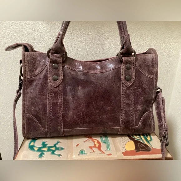 RARE Frye (Deborah) Studded Handbag with Wallet - Picture 4 of 16